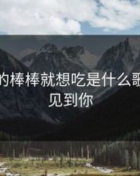 看见你的棒棒就想吃是什么歌，看看见到你
