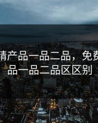 免费国精产品一品二品，免费国精产品一品二品区区别